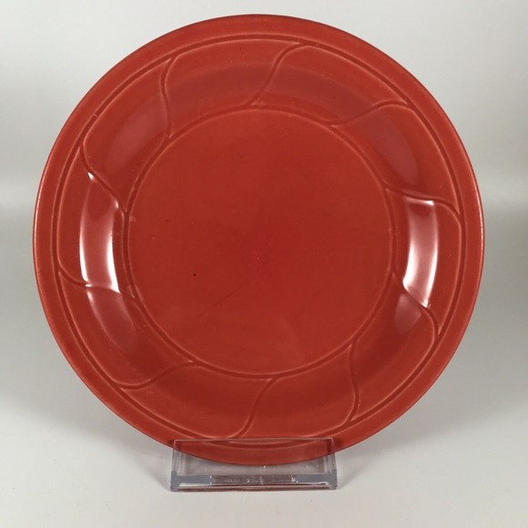 Crestware Red Bread Plate Ceramic - Picture 1 of 6